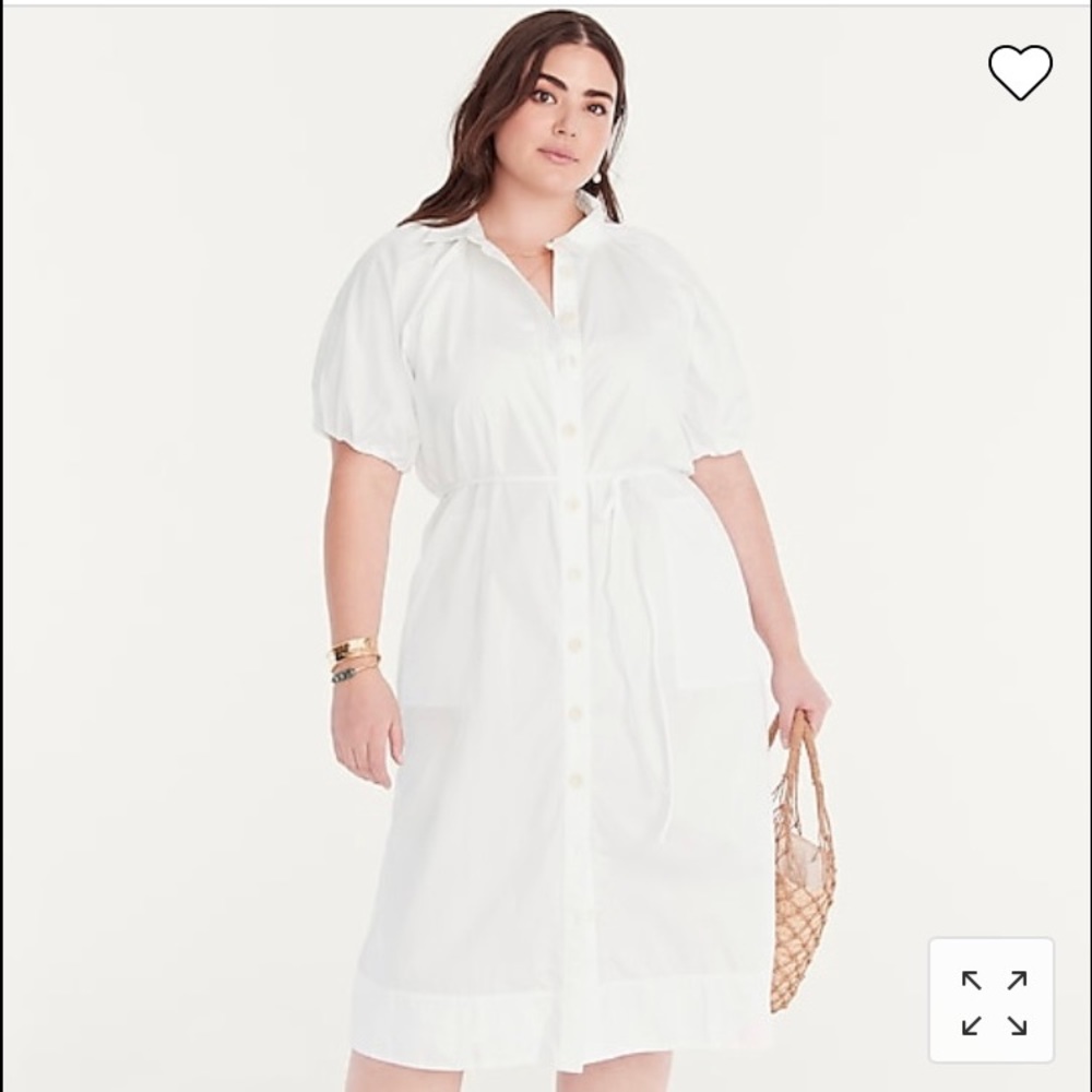 J.crew Collared Cotton Poplin Dress, Size XXS